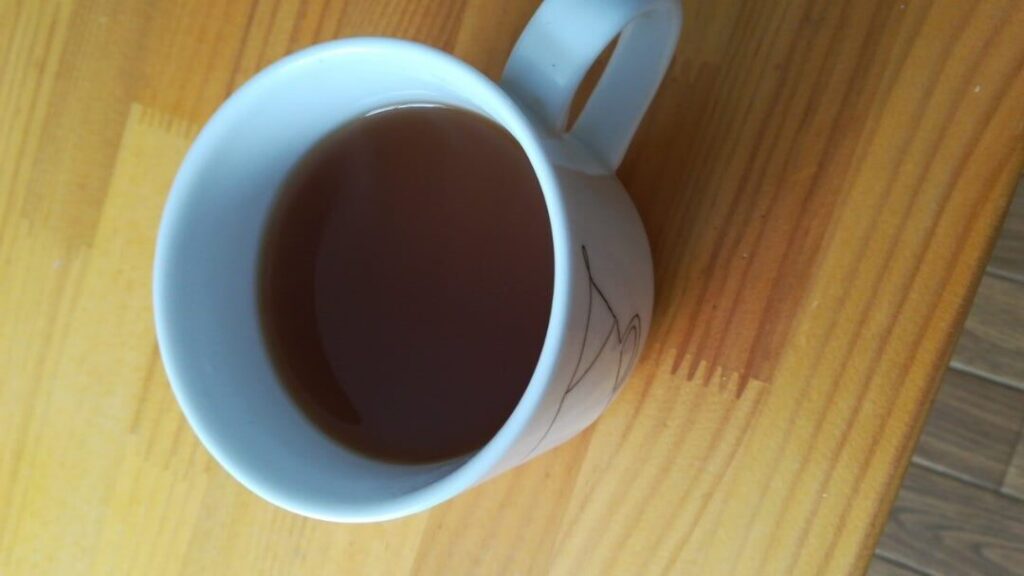 黒炒り米ぬか茶の完成品