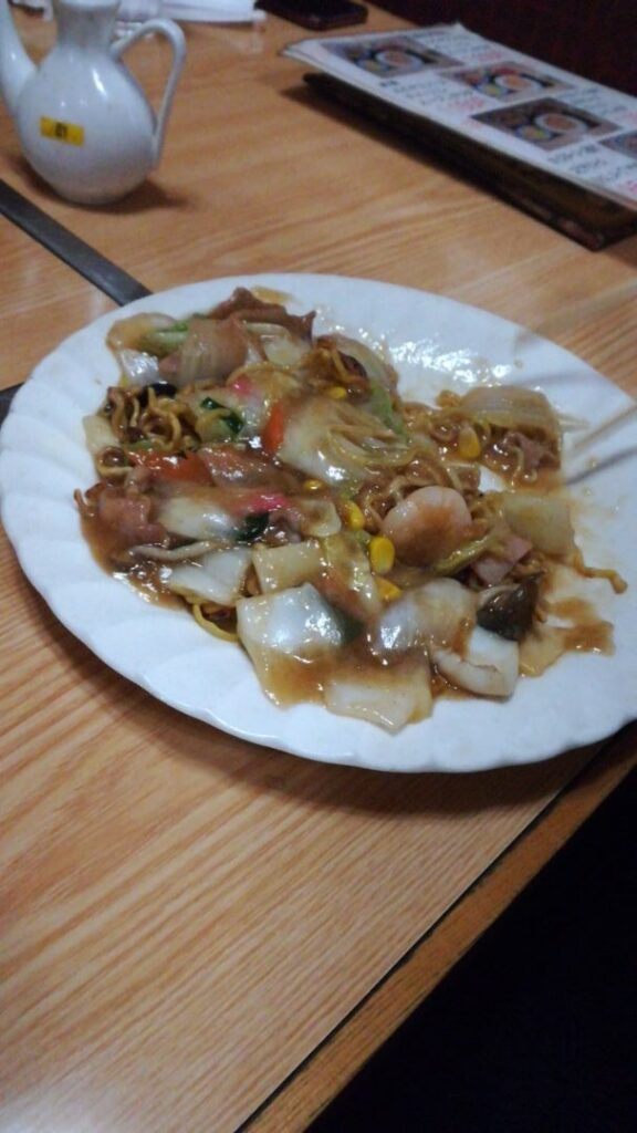 シルクロードのあんかけ焼きそば