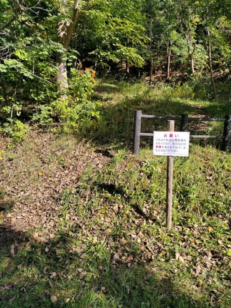 第2見晴台からの五天山頂上への道