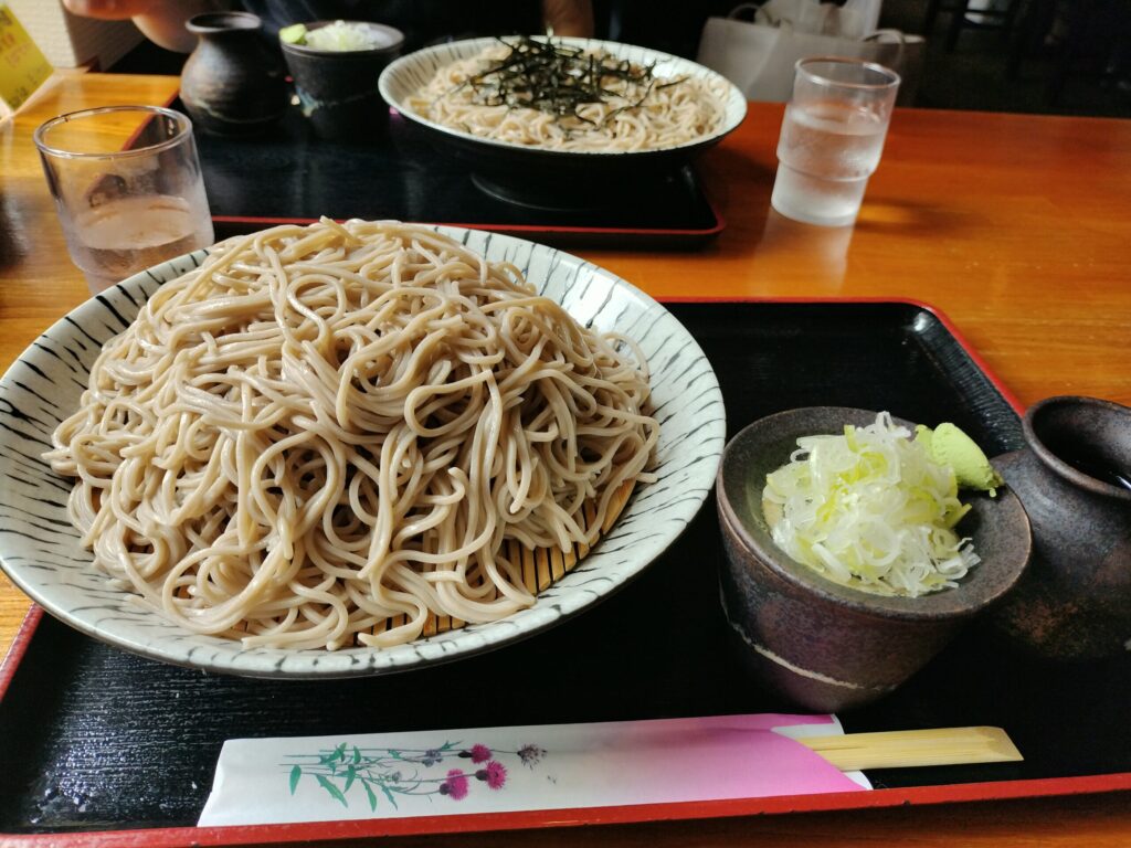 美幌十割そばのもりそば大盛り