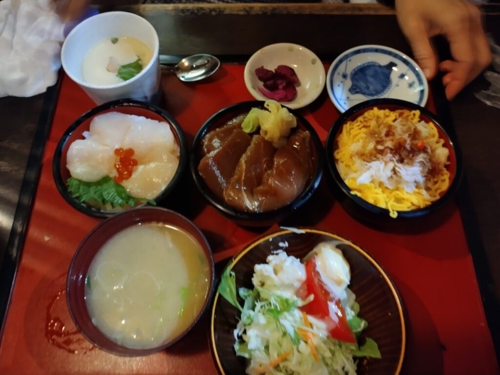 ランチのミニ天丼セットB