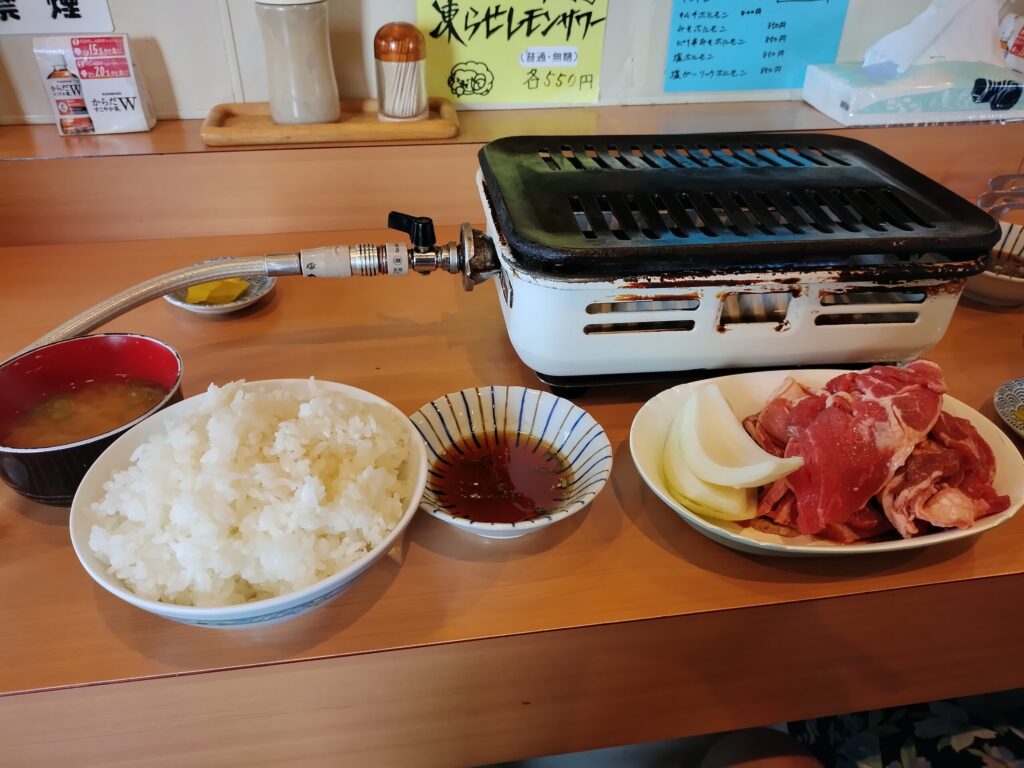 ジンギスカン定食並2人前