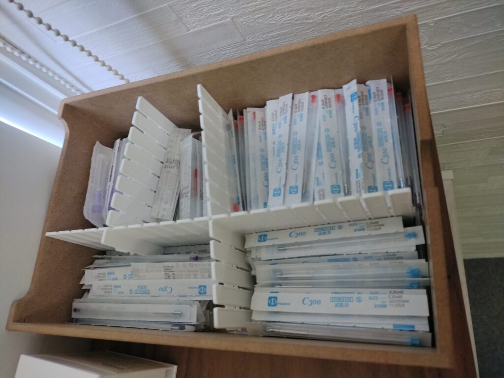 使用する鍼