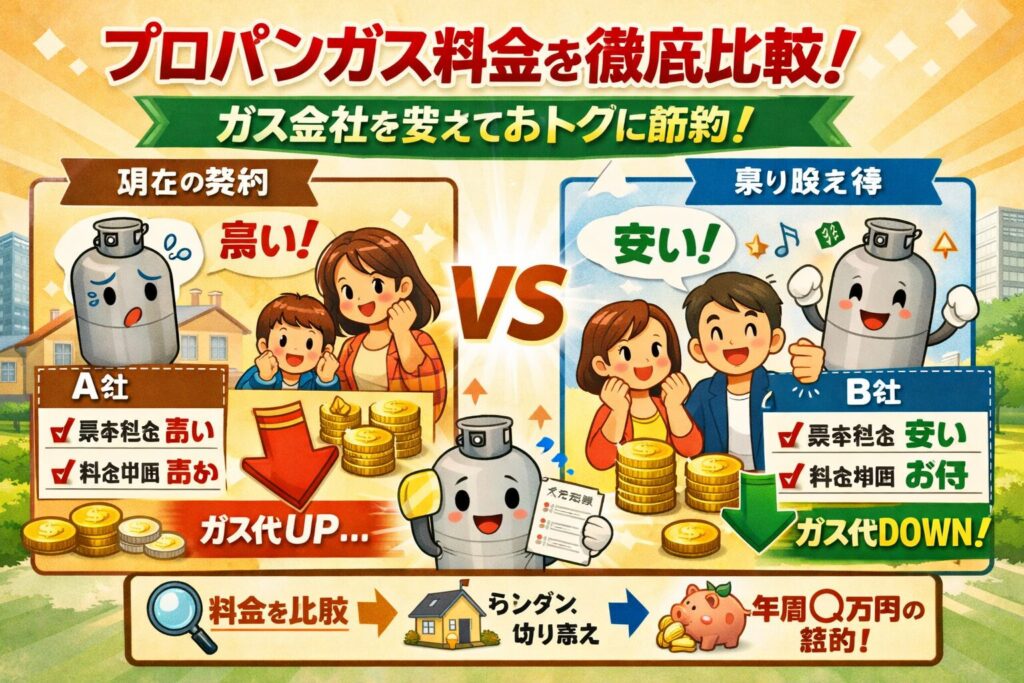 プロパンガスの比較