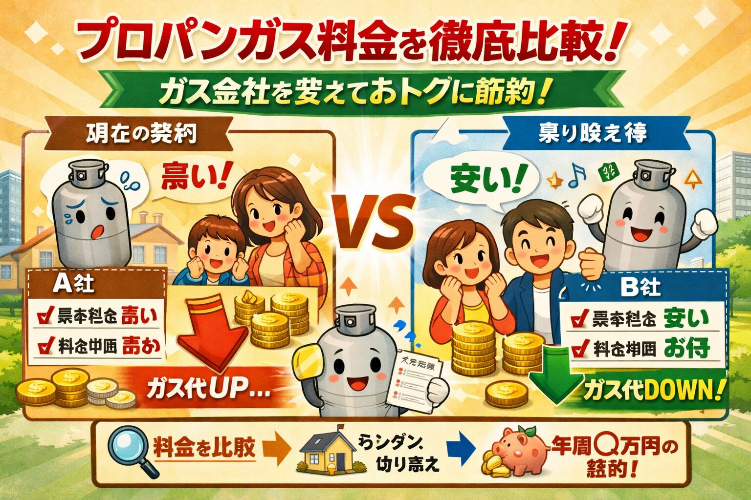 プロパンガスの比較