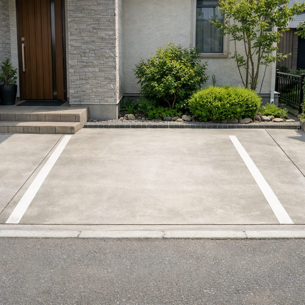 家の駐車場