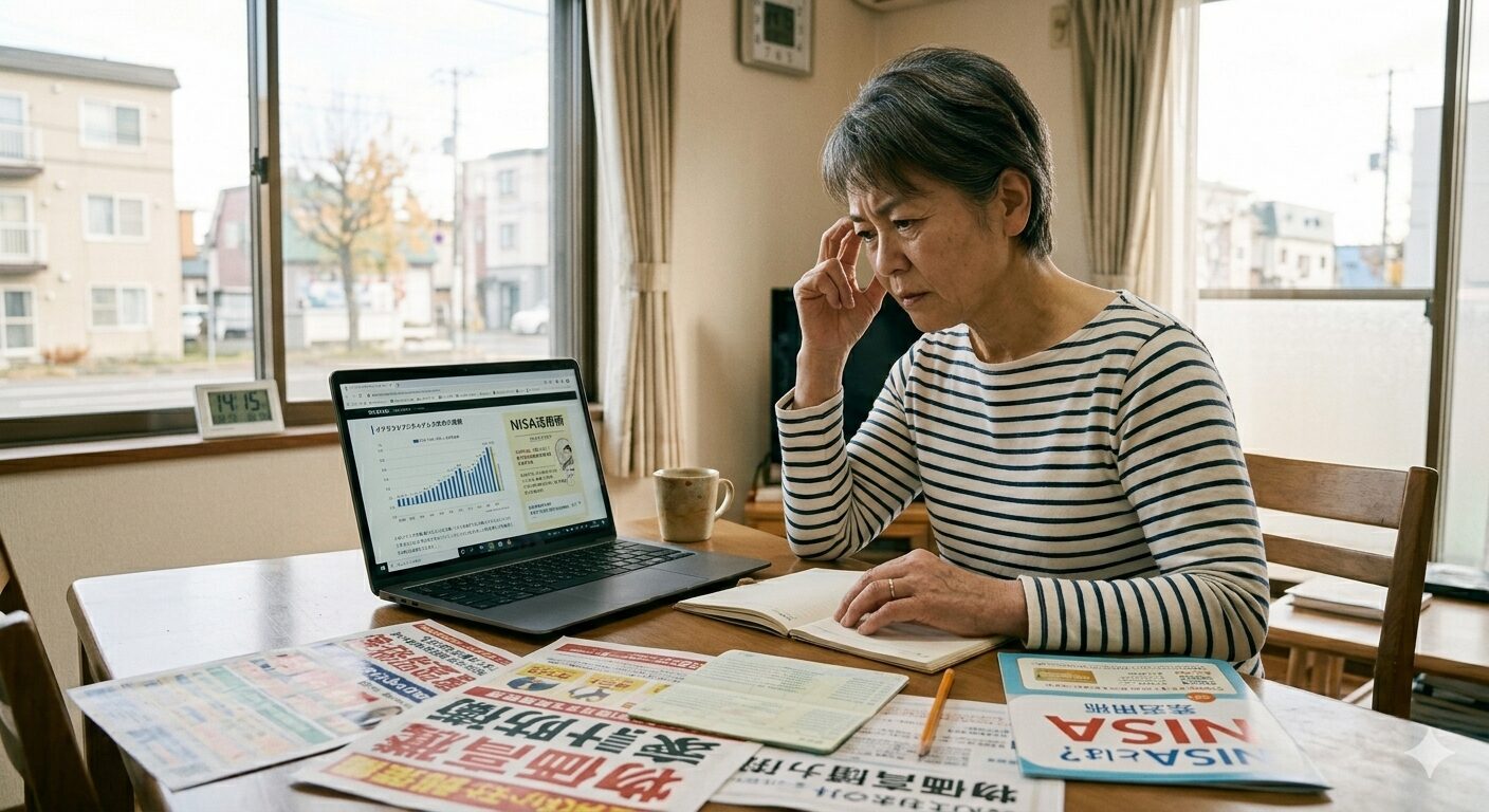 NISAに悩む女性