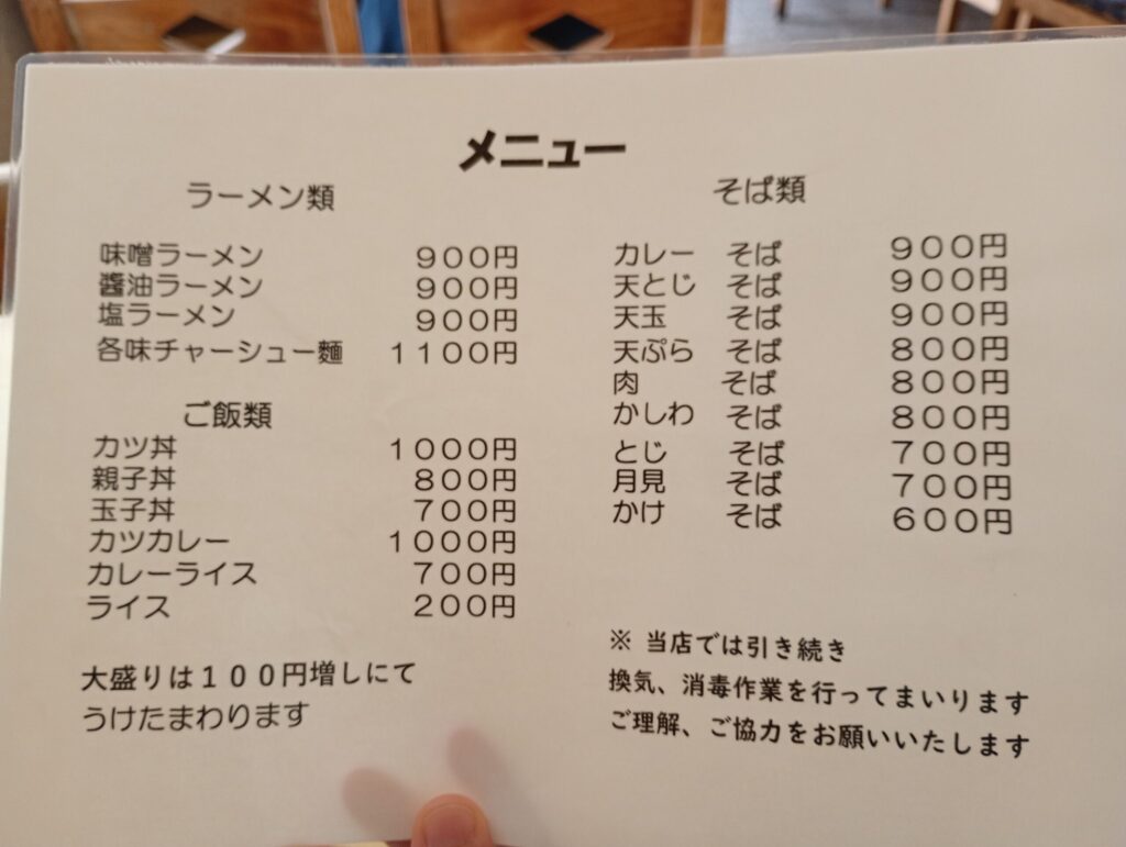 メニュー